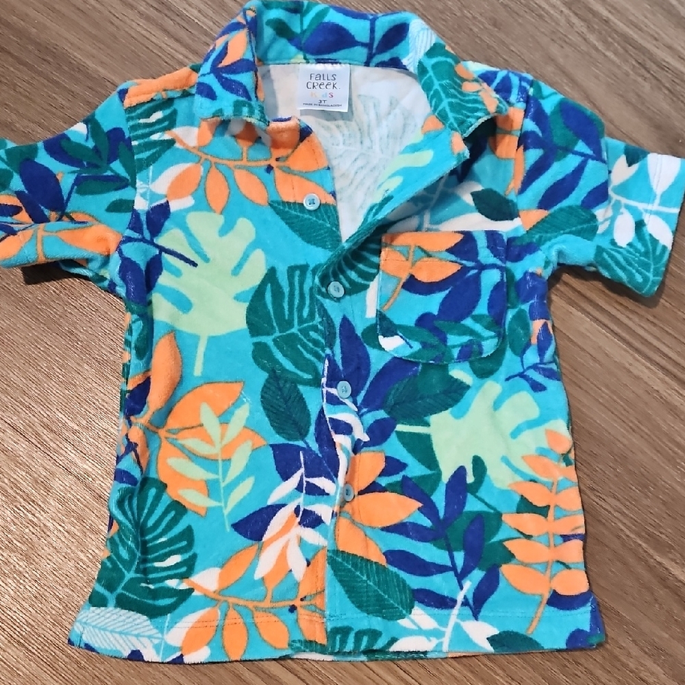 Falls Creek Kids Neon Tropical 3T Beach Top
